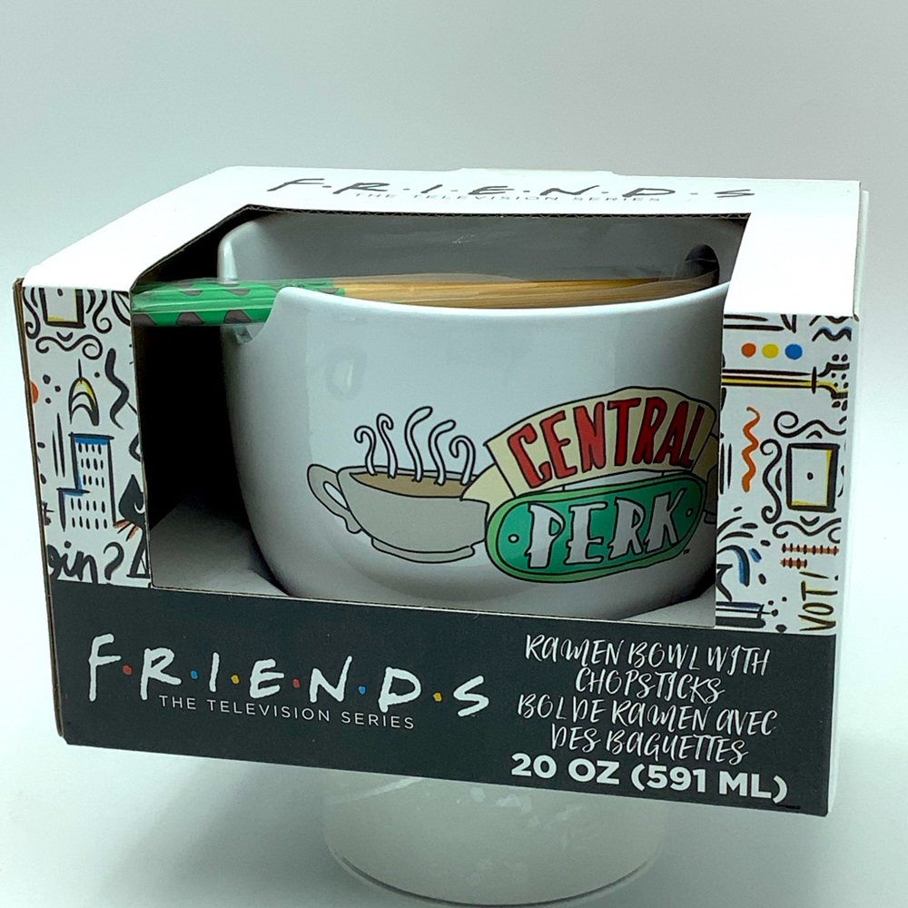 FRIENDS RAMEN BOWL WITH CHOPSTICKS  🥣🍲